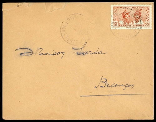 1933, Martinique, 140, Brief