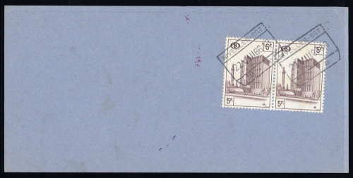 1966, Belgien Eisenbahnpaketmarken, 305 (2), Briefst.