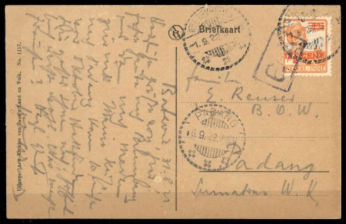 1921, Niederländisch Indien, 133, Brief