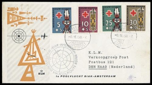 1958, Niederländisch Neuguinea West Neuguinea, 49-52, Brief