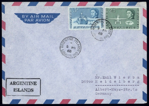 1963, Britische Gebiete in der Antarktis, 5-6, Brief