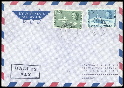 1963, Britische Gebiete in der Antarktis, 5-6, Brief