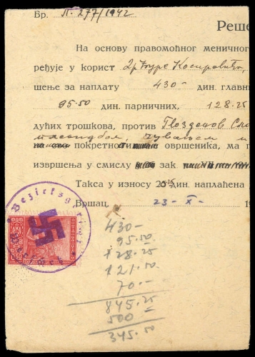 1942, Serbien, Briefst.