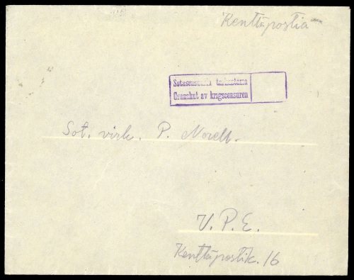 1940, Finnland, Brief