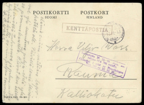 1940, Finnland, Brief