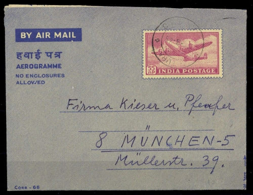 1947, Indien, LF, Brief