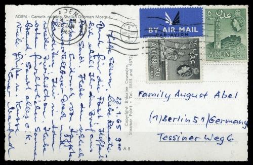 1954, Aden, 62, 68, Brief