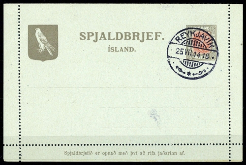 1911, Island, K 5, Brief