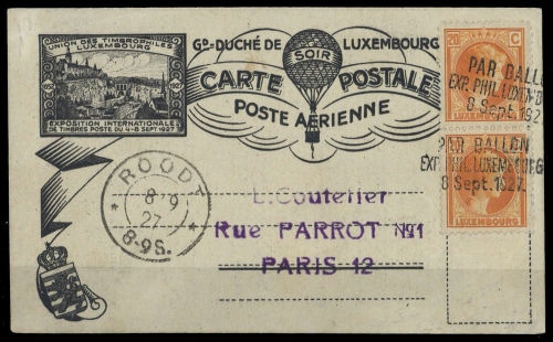 1927, Luxemburg, 168 (2), Brief