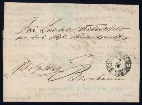 1852, Altdeutschland Preussen, Brief