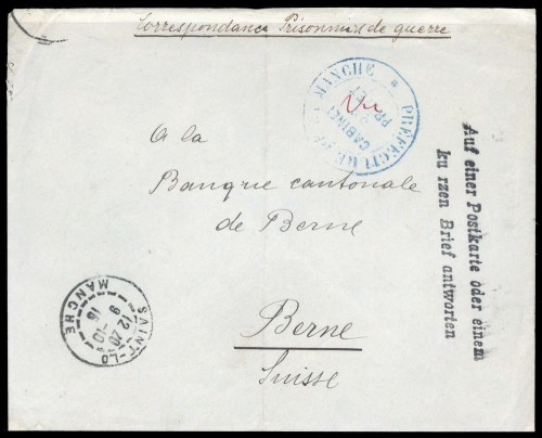 1915, Kriegsgefangenenlagerpost, Brief