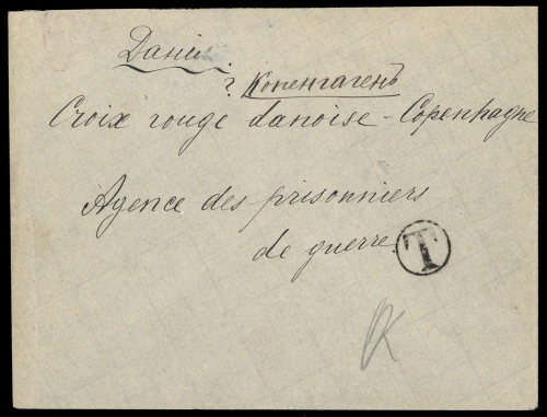 1915, Kriegsgefangenenlagerpost, Brief