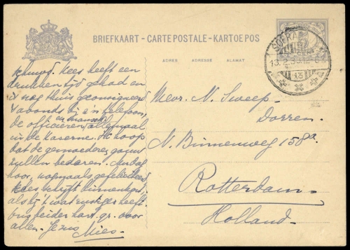 1933, Niederländisch Indien, P, Brief