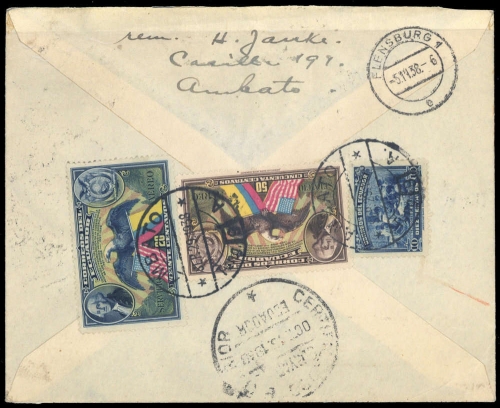 1938, Ecuador, 399-400 u.a., Brief