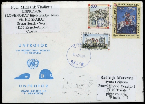 1993, Bosnien-Herzegowina Kroatische Rep., 2, 10-11, Brief