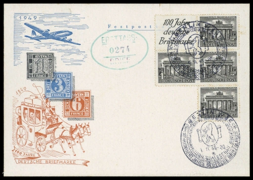 1949, Berlin, S1 u.a., FDC