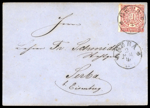 Altdeutschland Thurn und Taxis, NDP 4, Brief