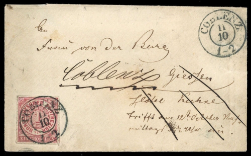 1868, Altdeutschland Norddeutscher Postbezirk, 4, Brief
