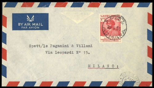 1952, Äthiopien, 316, Brief