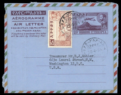 1954, Äthiopien, LF 4 u.a., Brief