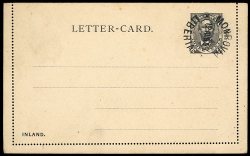1892, Liberia, K 1, Brief