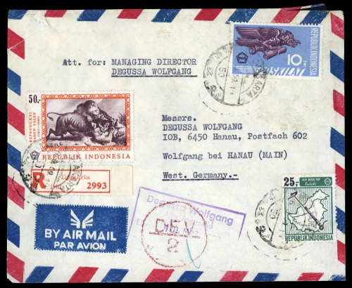 1967, Indonesien, 577 u.a., Brief