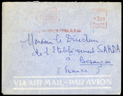 Französisch Indochina Allgemeine Ausgaben, Brief