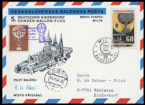 1968, Tschechoslowakei, 1767, Brief