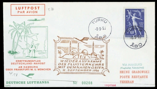 1956, Finnland, 456, Brief