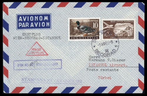 1960, Jugoslawien, 842, 648, Brief