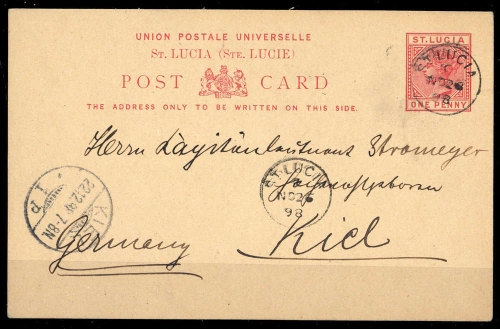 1883, St. Lucia, P 2, Brief