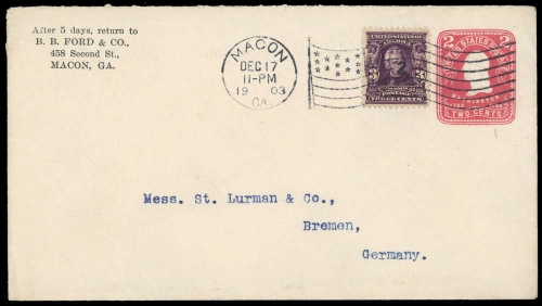 USA, 140 A u.a., Brief