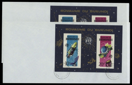 1965, Burundi, Bl. 7 A-B, FDC