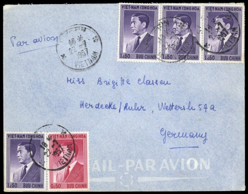 1956, Vietnam Königreich, 115 (4) u.a., Brief