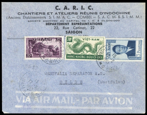 1951, Vietnam Königreich, 69, 62, 83, Brief