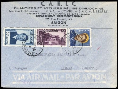 1951, Vietnam Königreich, 69, 62, 79, Brief