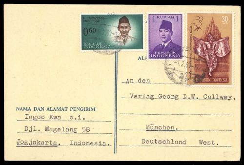 1962, Indonesien, 323 u.a., Brief