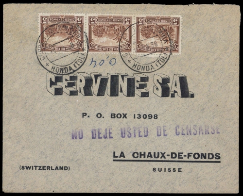 1932, Kolumbien, 323, Brief
