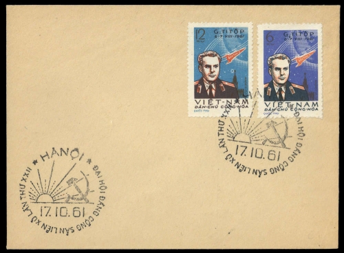 1961, Vietnam Nord und Republik, 181-82, FDC