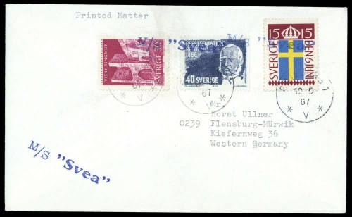 1967, Schweden, 553 u.a., Brief