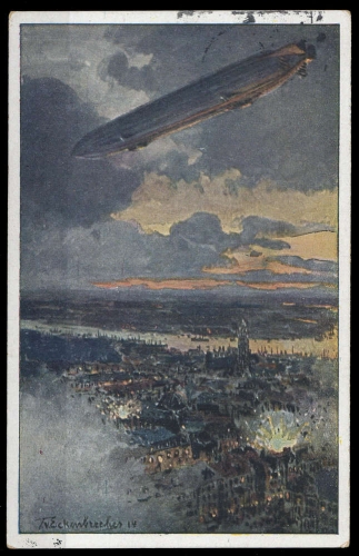 1916, Zeppelin,Zeppelin Postkarten,sonstige, Brief
