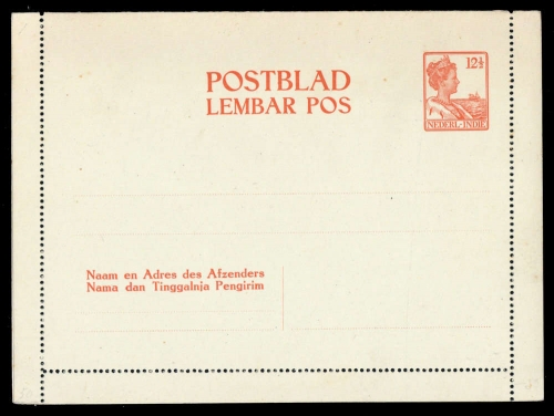 1922, Niederländisch Indien, K 1, Brief