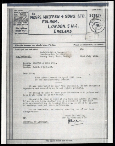 1945, Grossbritannien, Briefst.