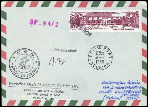 1983, Expeditionen,Antarktis,, F 2411, Brief