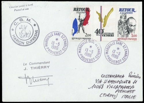 1986, Frankreich, 2499-2500, Brief
