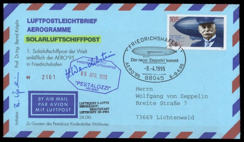 Zeppelin,Zeppelin Sonderstempel,Sonderstempel nach 1939, 1597, ...