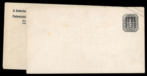 1867, Altdeutschland Hamburg, U 8 I + II, Brief