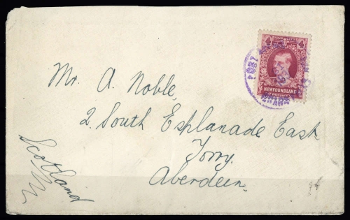 1928, Neufundland, 132, Brief