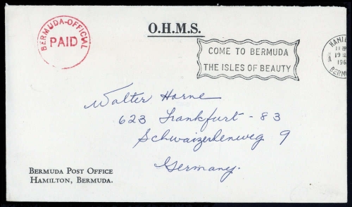 1962, Bermuda, Brief