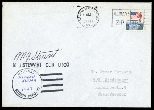 1973, Expeditionen,Arktis,, 1033 A, Brief